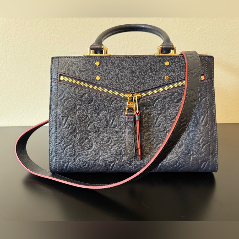Louis Vuitton Sully PM Marine Rouge Monogram Empreinte Leather